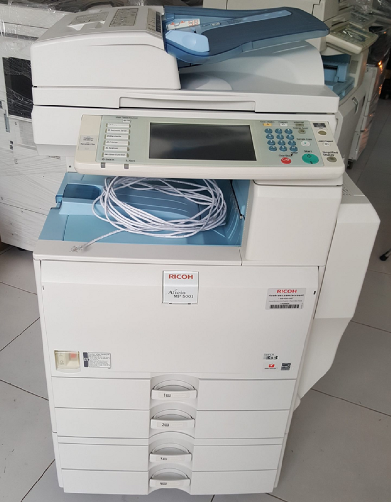 Máy Photocopy Ricoh còn được trang bị tính năng in/scan rất tiện lợi cho khách hàng.